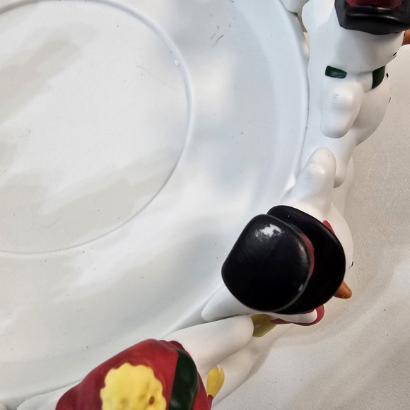 Partylite Frolicking Frostys Ring Of 12 Snowmen Candle Holder Christmas - Picture 6 of 6